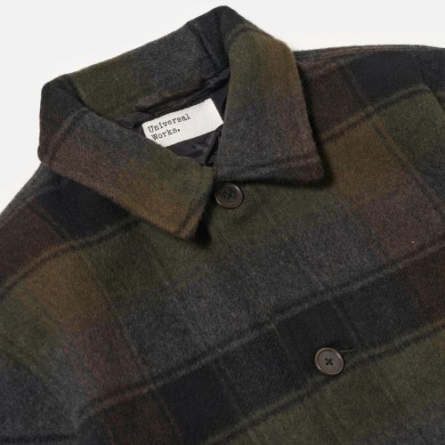 Berlin Wool Check Wayfarer Jacket  - Universal Works