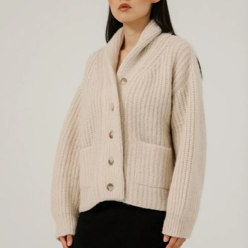 Oversized Shawl Cardigan - Bare Knitwear
