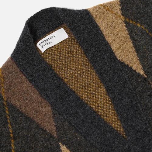 Alpaca Knit Langdale Argyll Cardigan -Universal Works