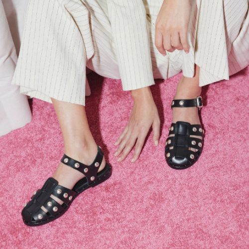 Sera Sandal in Black - Freda Salvador