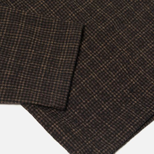 Brown Cedar Check Zip Shirt - Universal Works