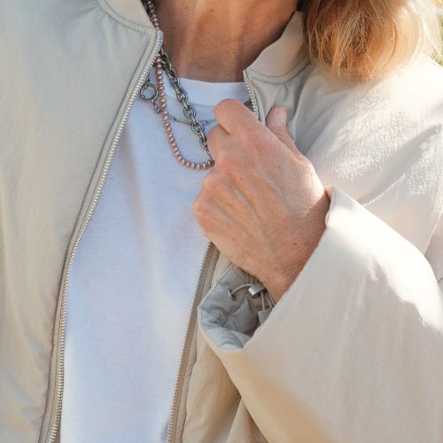 Plaster Bomber Jacket - Closed