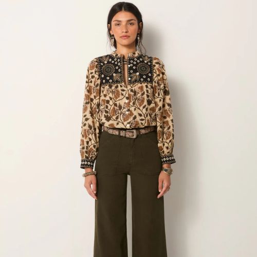 Botanical Flora  Amelia Blouse - Maison Hotel