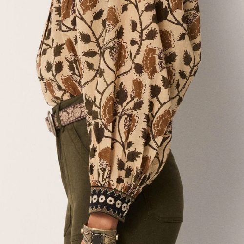 Botanical Flora  Amelia Blouse - Maison Hotel