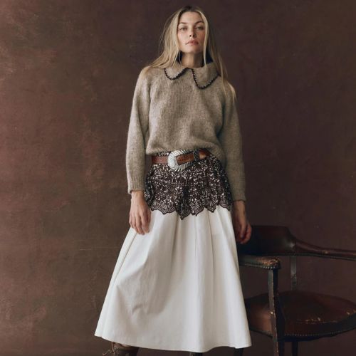 Crochet Collar Pullover - The Great