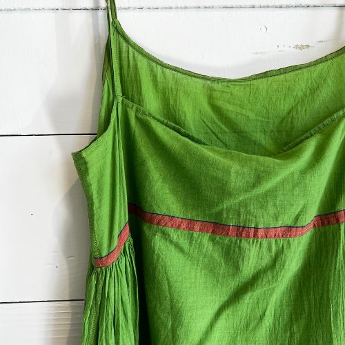 Rasa Slip Dress in Green - Injiri