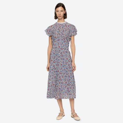 Whitney Flutter Midi Dress - Sea NY