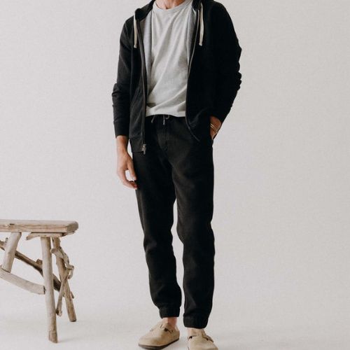 Apres Pant - Black Indigo Sashiko -Taylor Stitch