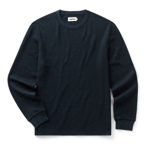 Organic Cotton Crew - Dark Navy Waffle - Taylor Stitch