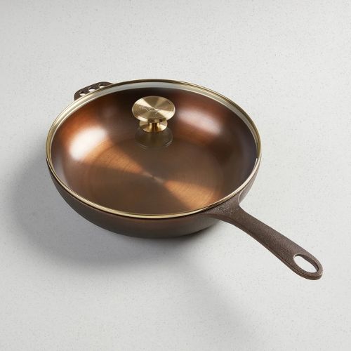 No. 11 Deep Skillet w/Glass Lid - Smithey