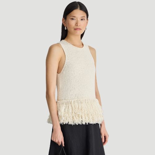 Maeve Knit Fringe Tank - Apiece Apart