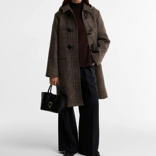 Melody Check Wool Duffle Coat - Barbour US