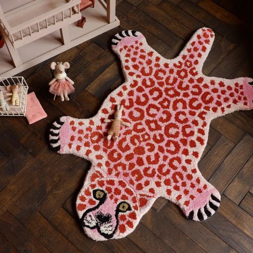 Pinky Leopard Rug Small - Doing Good