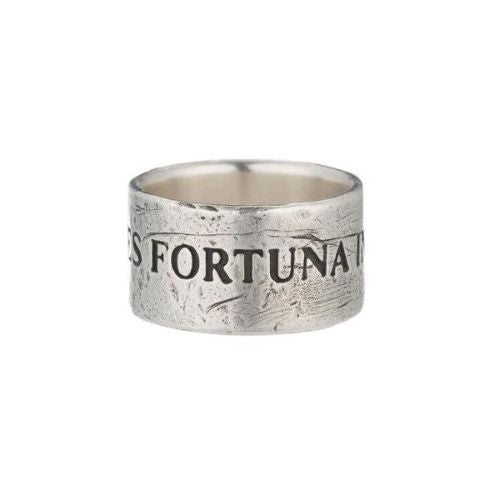 Sterling Silver Fortuna Latin Proverb Ring - size 8 - Shannon Koszyk