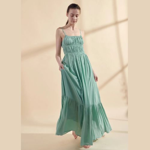 Flounce Cami Maxi Dress - Amente