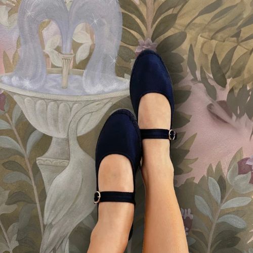 Silk Mary Jane  Espadrille - Owens -Flabelus