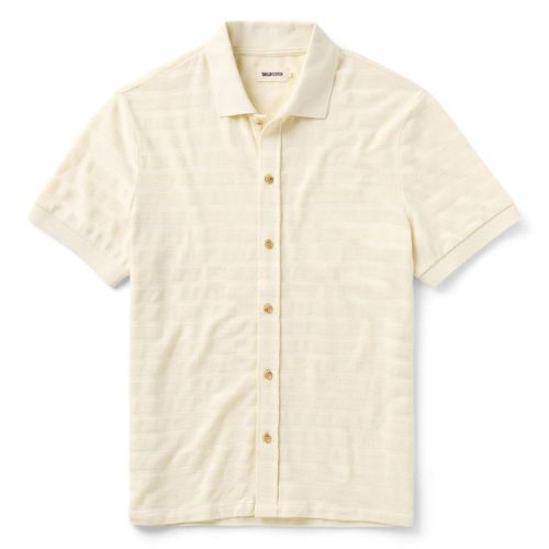 Bywater Polo in Natural Knit Stripe -Taylor Stitch