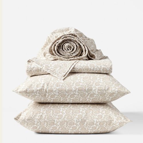 Organic Print Percale Sheet Set - QUEEN - Coyuchi