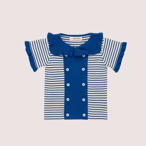 Ruffle Sailor Cardigan - Misha&Puff