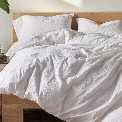 Organic Crinkled Percale Sheet Set-King - Coyuchi
