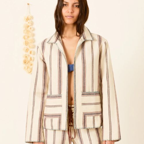 Francis Bark Stripe Jacket - Alix of Bohemia