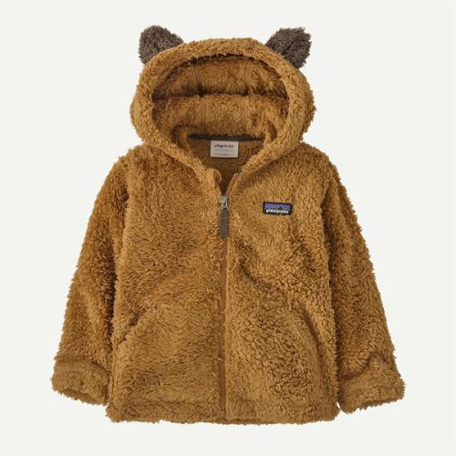 Baby Furry Friends Hoody - Nest Brown - Patagonia