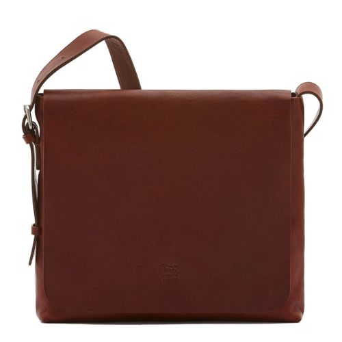 Men's Brolio Messenger Bag - Sepia-  Il Bisonte