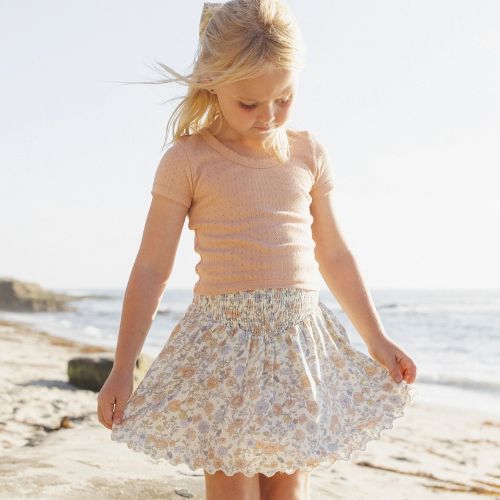 Pointelle Tee - Rylee & Cru.