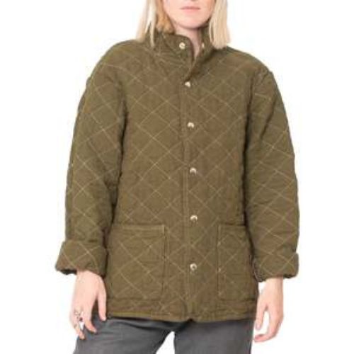 Quilted Snap Jacket - Utility Canvas