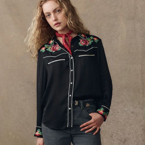 Heirloom Rose Western Shirt - The Great