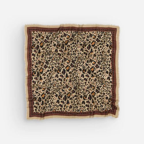 Wool/Silk Scarf - 100x100cm - Maison Lecomte Flamente