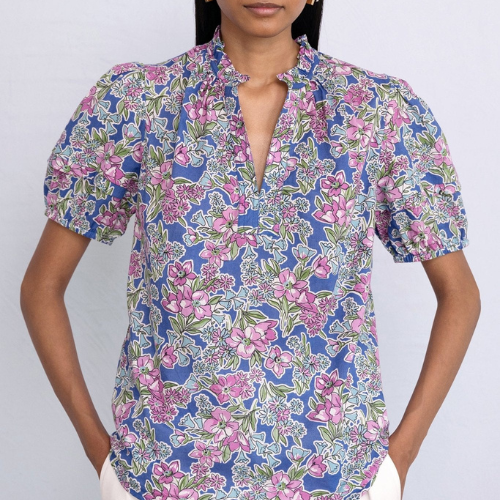 Bronte Top - Dazzling Blue - Banjanan