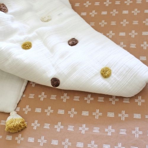 Kendi Pom Pom Blanket - Crane Baby