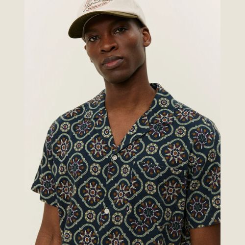 Lukas AOP Tapestry SS Shirt - Les Deux