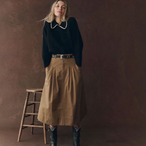 Crochet Collar Pullover - The Great