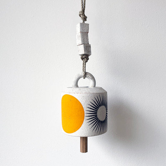 Small Thrown Bell Wide: Sun + Marigold - MQuan