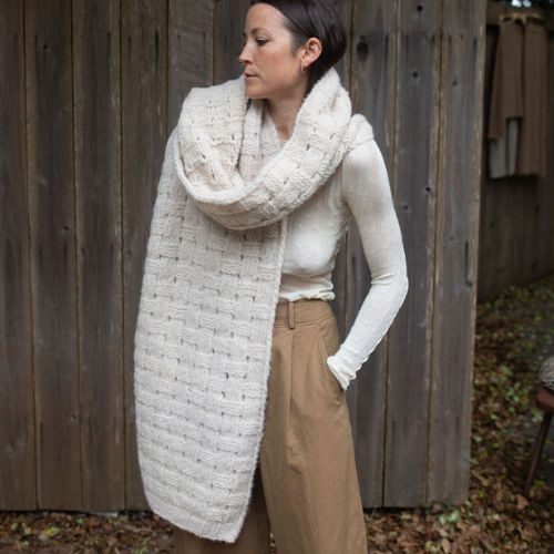 Handknit Interlace Scarf - Lauren Manoogian