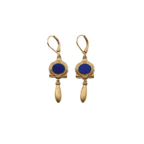 APIA LOOP EARRINGS - Lapis - LA2L
