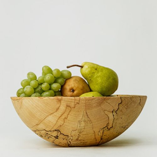 15" Spalted Maple Wood Bowl - Peterman's Boards and Bowls