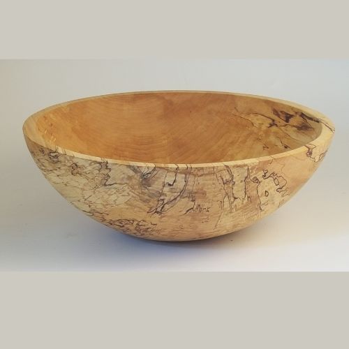 15" Spalted Maple Wood Bowl - Peterman's Boards and Bowls