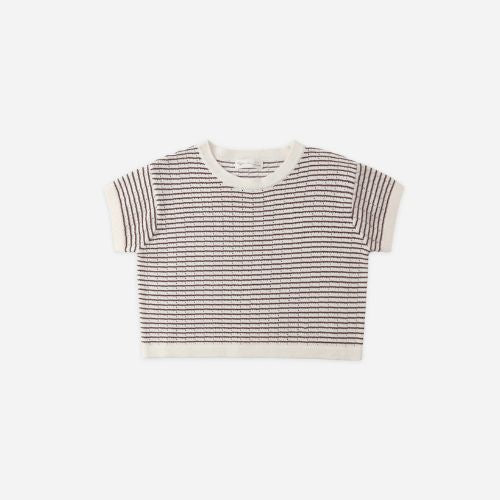 Kid's Boxy Crop Knit Tee - Rylee & Cru