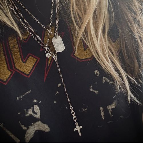 Sterling Silver Relic Cross Chain Necklace - Shannon Koszyk