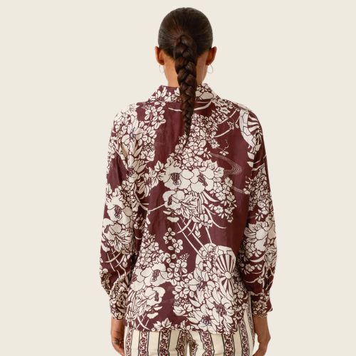 Emery Auburn Spoke Silk Shirt - Alix of Bohemia