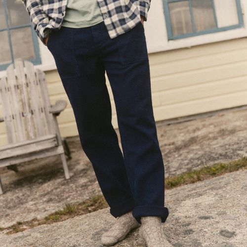 Breakwater Pant in Rinsed Indigo Sashiko - Taylor Stitch