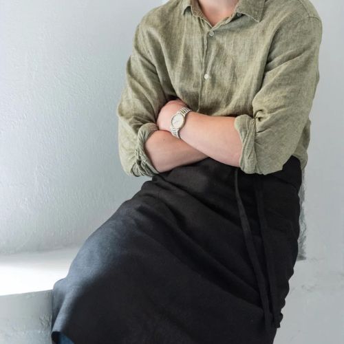 Garcon Apron - Black - Fog Linen