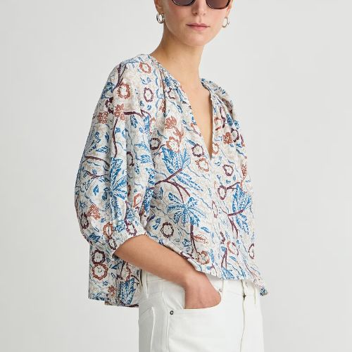 Nele Lantern Sleeve Top - Apiece Apart