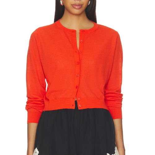 Linen Blend Cardigan - White + Warren