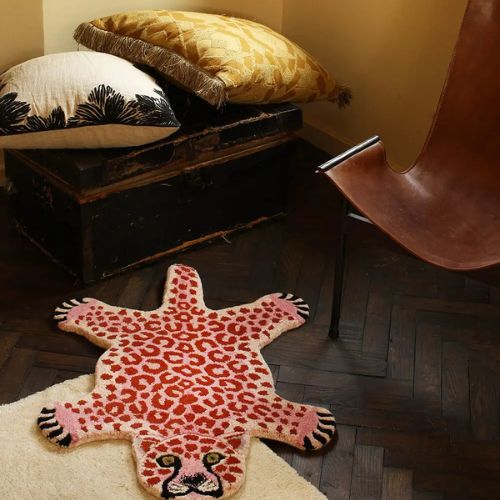 Pinky Leopard Rug Small - Doing Good
