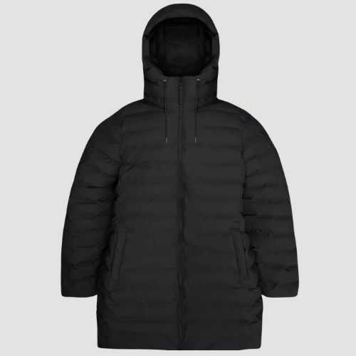 Lohja Long Puffer Curve Jacket - Rains
