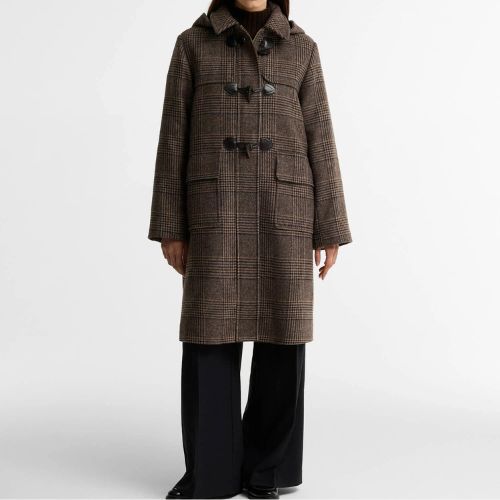 Melody Check Wool Duffle Coat - Barbour US